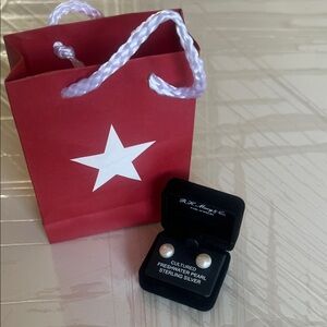 Cultured Freshwater Pearl Sterling Silver Earrings